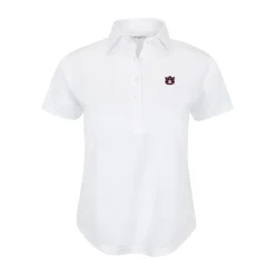 Auburn Women's Cap Sleeve Semi Spread Polo-Collars & Co Discount