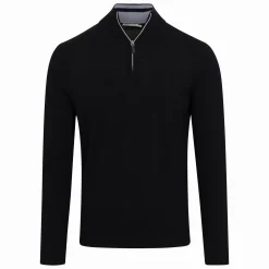 Cashmere Touch Australian Merino Quarter Zip Sweater-Collars & Co Outlet