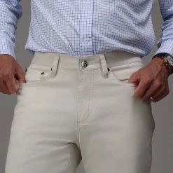 CEO Chino Five Pocket Cotton Stretch Pants-Collars & Co Clearance