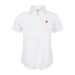 Clemson Women's Cap Sleeve Semi Spread Polo-Collars & Co New