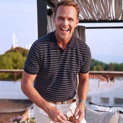 East Hampton Waffle Knit Polo-Collars & Co Best