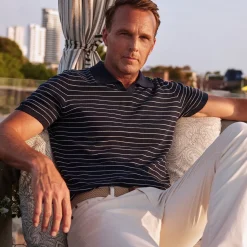 East Hampton Waffle Knit Polo-Collars & Co Best