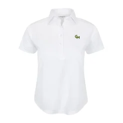 George Mason Women's Cap Sleeve Semi Spread Polo-Collars & Co Best