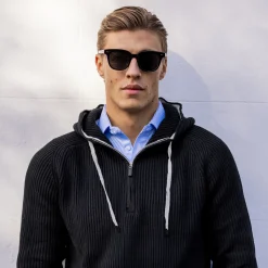 Holland Quarter Zip Hoodie Jet-Collars & Co Outlet