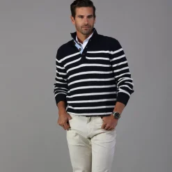 Kennebunkport Cotton Sweater-Collars & Co Sale