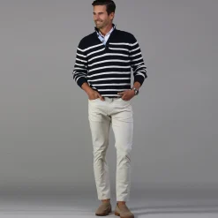 Kennebunkport Cotton Sweater-Collars & Co Sale