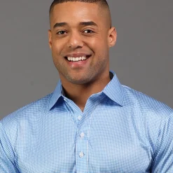 Long Sleeve Semi-Spread Collar Polo-Collars & Co Clearance