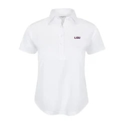 LSU Women's Cap Sleeve Semi Spread Polo-Collars & Co