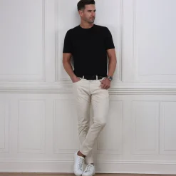 Lucca Luxury Touch Cotton and Silk T-Shirt-Collars & Co Hot