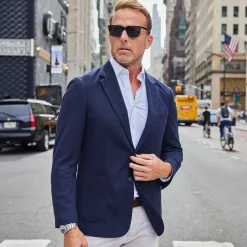 Maverick Knit Unstructured Blazer-Collars & Co Clearance