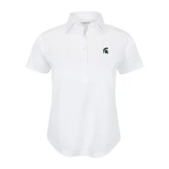 Michigan State Women's Cap Sleeve Semi Spread Polo-Collars & Co Discount