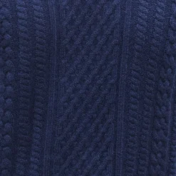 Napoli Cable Knit Quarter Zip Wool & Cashmere Sweater-Collars & Co Outlet