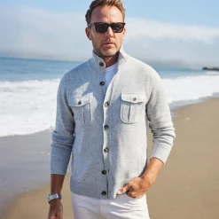 Napoli Cardigan in Wool & Cashmere-Collars & Co New