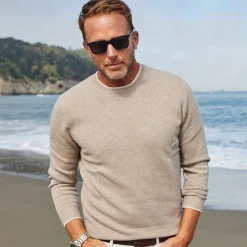 Napoli Crew Neck Wool & Cashmere Sweater in-Collars & Co Clearance
