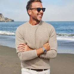Napoli Crew Neck Wool & Cashmere Sweater in-Collars & Co Clearance