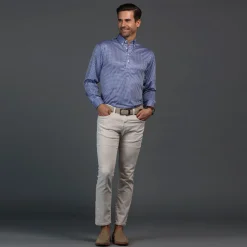 Oxford Button Down Collar Polo Long Sleeve-Collars & Co