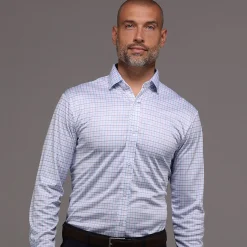 Quattro Flex Dress Shirt with Semi-Spread Collar-Collars & Co Best