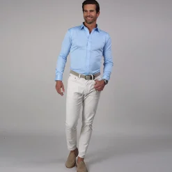 Quattro Flex Dress Shirt with Semi-Spread Collar-Collars & Co