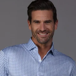 Quattro Flex Dress Shirt with Semi-Spread Collar-Collars & Co Best