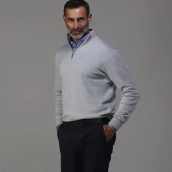 Quattro Flex Dress Shirt with Button Down Collar-Collars & Co Outlet