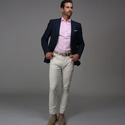Quattro Flex Dress Shirt with Semi-Spread Collar-Collars & Co