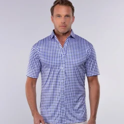 Quattro Flex Short Sleeve Button Down-Collars & Co Best