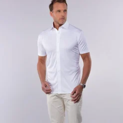 Quattro Flex Short Sleeve Button Down-Collars & Co Outlet