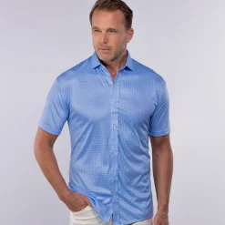 Quattro Flex Short Sleeve Button Down-Collars & Co