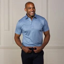 Semi-Spread Collar Polo-Collars & Co Clearance