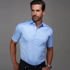 Semi-Spread Collar Polo-Collars & Co Clearance