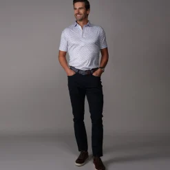 Semi-Spread Collar Polo-Collars & Co Discount