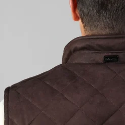 Tech Suede Cambridge Quilted Vest-Collars & Co Outlet