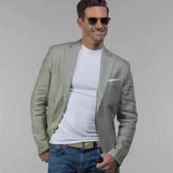 The Lorenzo Linen & Cotton Blazer-Collars & Co Outlet