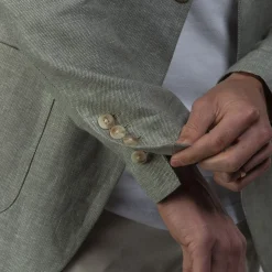 The Lorenzo Linen & Cotton Blazer-Collars & Co Outlet