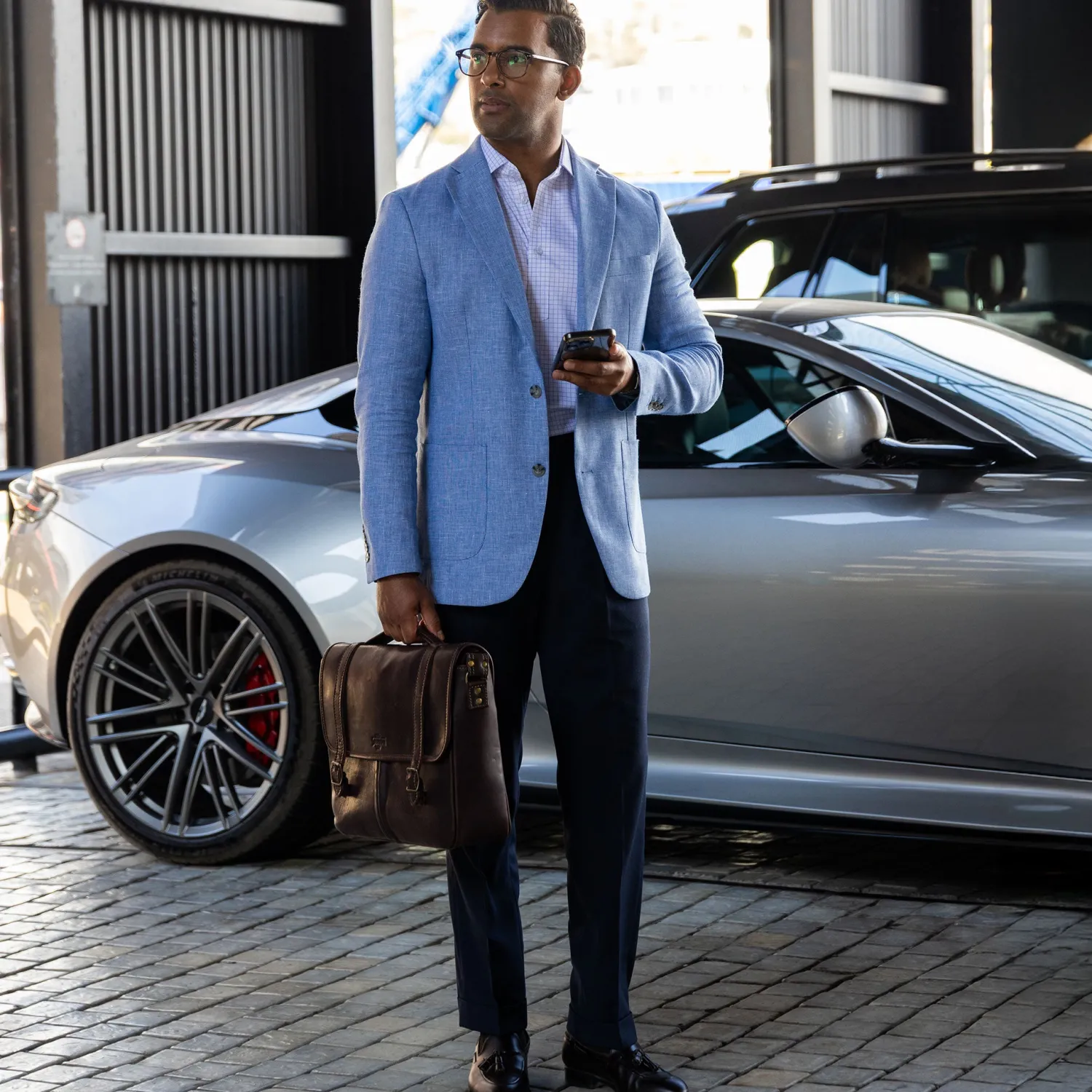 The Lorenzo Linen & Cotton Blazer-Collars & Co Outlet