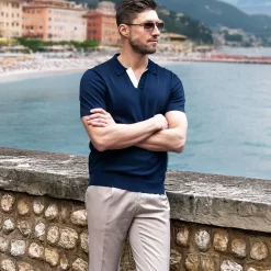 The Maranello Contrast Collar Polo - Tailored Fit-Collars & Co Clearance