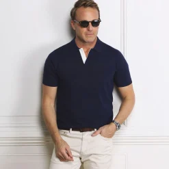The Maranello Contrast Collar Polo - Tailored Fit-Collars & Co Clearance