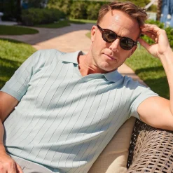 The Maranello Vintage Stripe Polo - Tailored Fit-Collars & Co