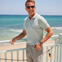The Maranello Vintage Stripe Polo - Tailored Fit-Collars & Co