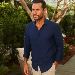 Toscano Linen Shirt-Collars & Co