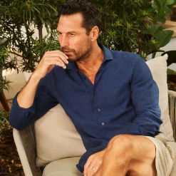 Toscano Linen Shirt-Collars & Co
