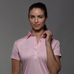 Women's Cap Sleeve Semi Spread Polo-Collars & Co Best
